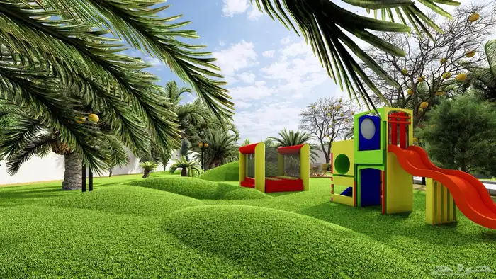 تصميم واجهات فلل 3D 12