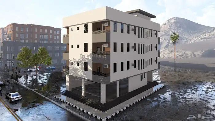 تصميم واجهات فلل 3D 2