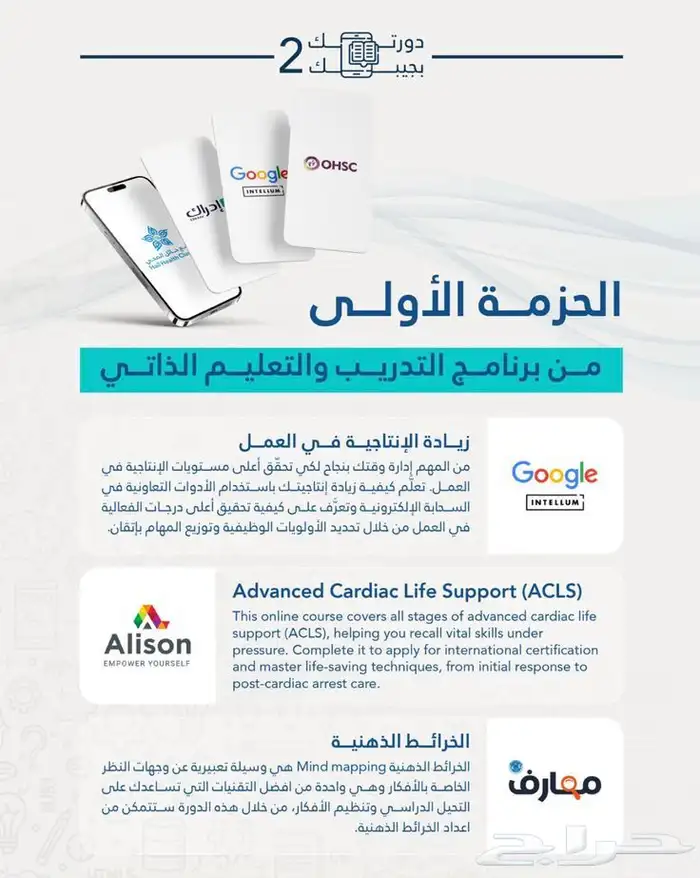 دورات بجيبك شهادة شكر لموظفين حائل في وزارة الصحة 0