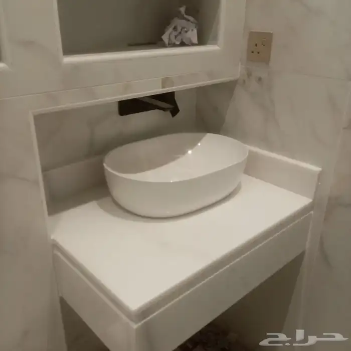 مغاسل تفصيل جاهز رخام صناعي وطبيعي رخام درج 10