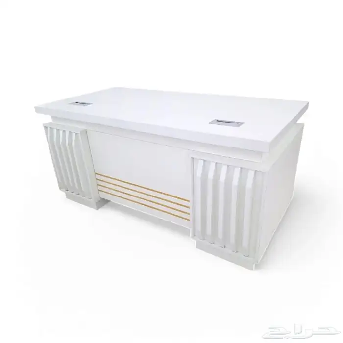 مودرن فخم مكتب ابيض إداري دولاب مكتبي طاولة خدمة كرسي و كنب 5