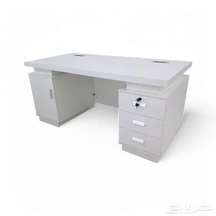 مودرن فخم مكتب ابيض إداري دولاب مكتبي طاولة خدمة كرسي و كنب 2