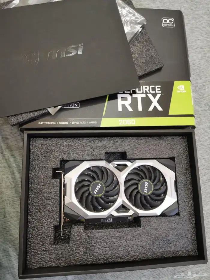 بطاقة الرسوميات MSI RTX 2060   جديدة تقريب ا 0