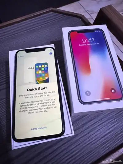 ايفون اكس اسود   iPhone X 64 GB black 1