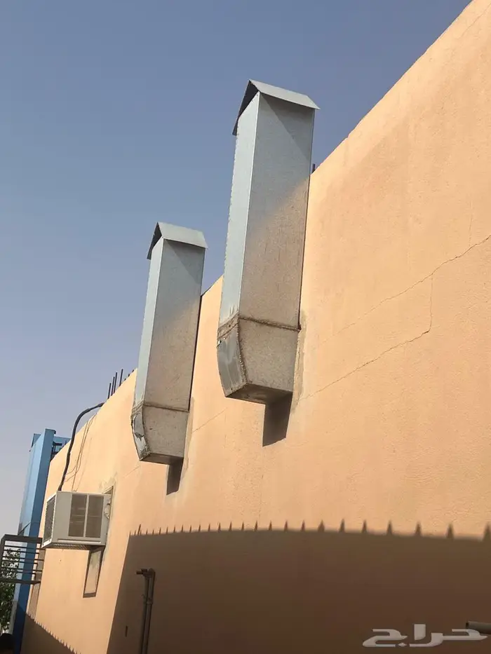 شفاط أستيل مع مداخن خارجية وهواية باب 2
