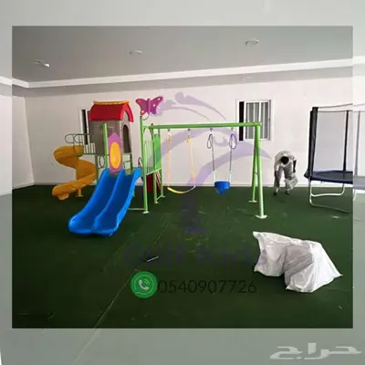 مجموعه مراجيح وزحاليق زحلوقه اطفال العاب ترفيه حدائق 9