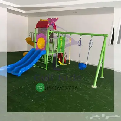مجموعه مراجيح وزحاليق زحلوقه اطفال العاب ترفيه حدائق 4