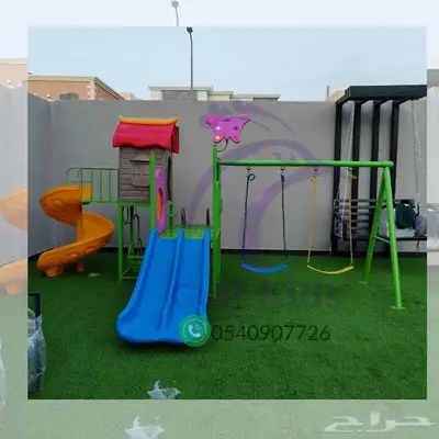 مجموعه مراجيح وزحاليق زحلوقه اطفال العاب ترفيه حدائق 2
