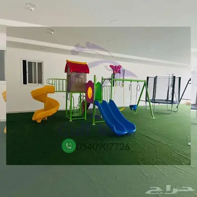 مجموعه مراجيح وزحاليق زحلوقه اطفال العاب ترفيه حدائق 3