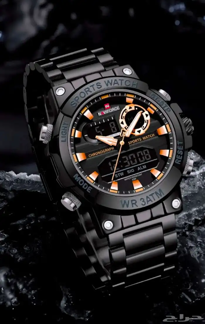 Brand  -NAVIFORCE Dual time fully stainless steel . 0