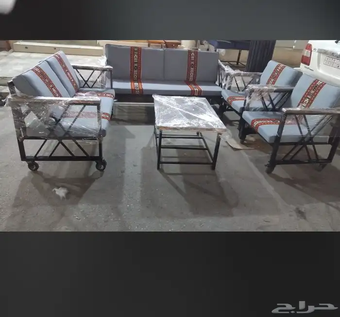 جلسة خارجية كراسي للحوش كراسي حديد كراسي خشب كراسي مواسير 6