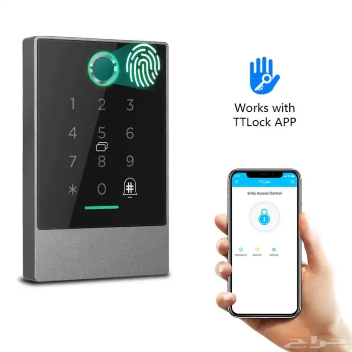 تركيب بصمة للقفل الكهربائي وربطه بالانتركوم العادي 0