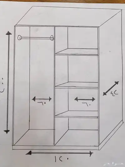 دولاب أربعه درفه(بسعر الجمله)شامل توصيل والتركيب 1