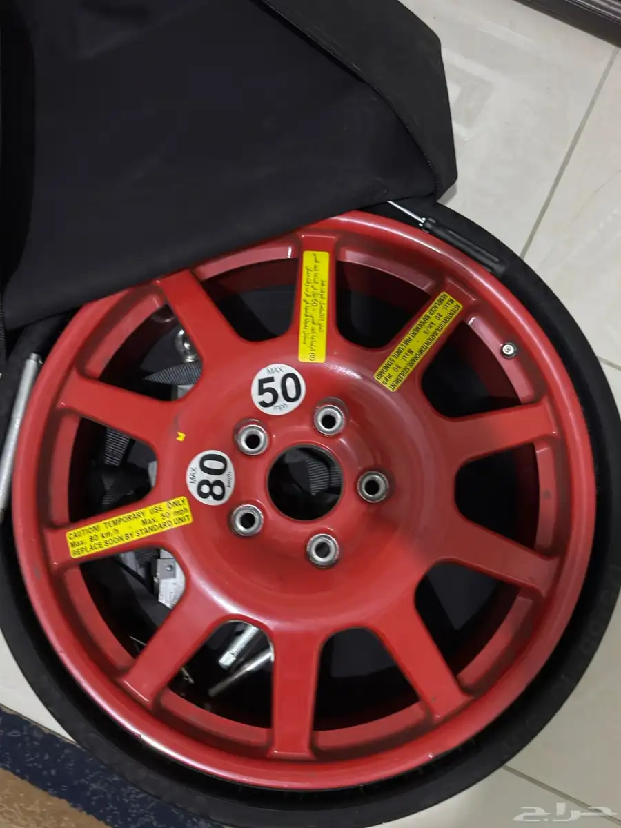 جنط سبير فيراري و مرسيدس Ferrari spare tire   Mercedes 1