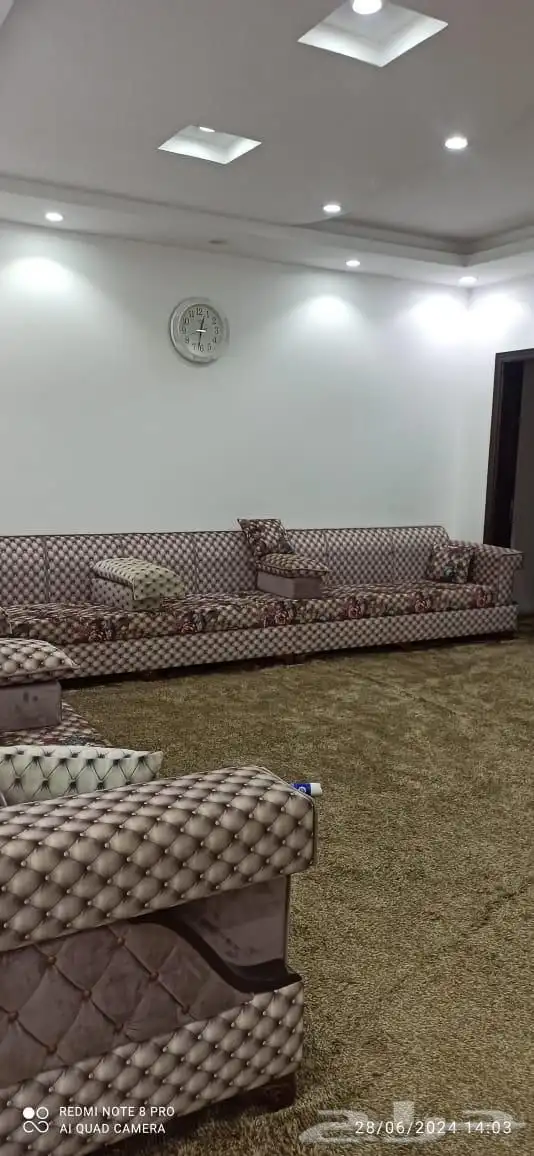 للايجار اليومي شقة مفروشة في الطائف حي جبرة 7غرف 9