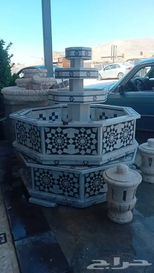 نوافير من الرخام الطبيعي 7