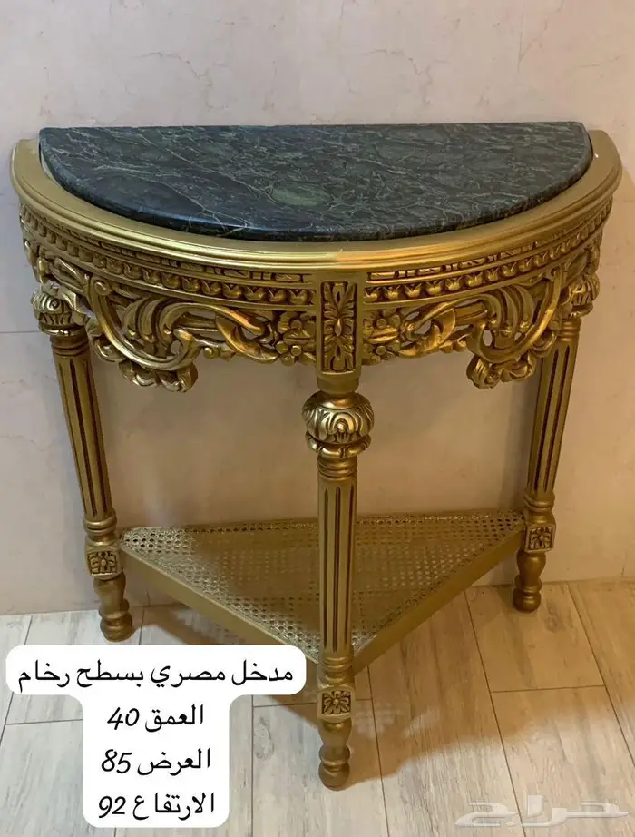 طاولات ومدخل دمشقي واوربي ومصري مطعم بالنحاس والصدف انتيك 41