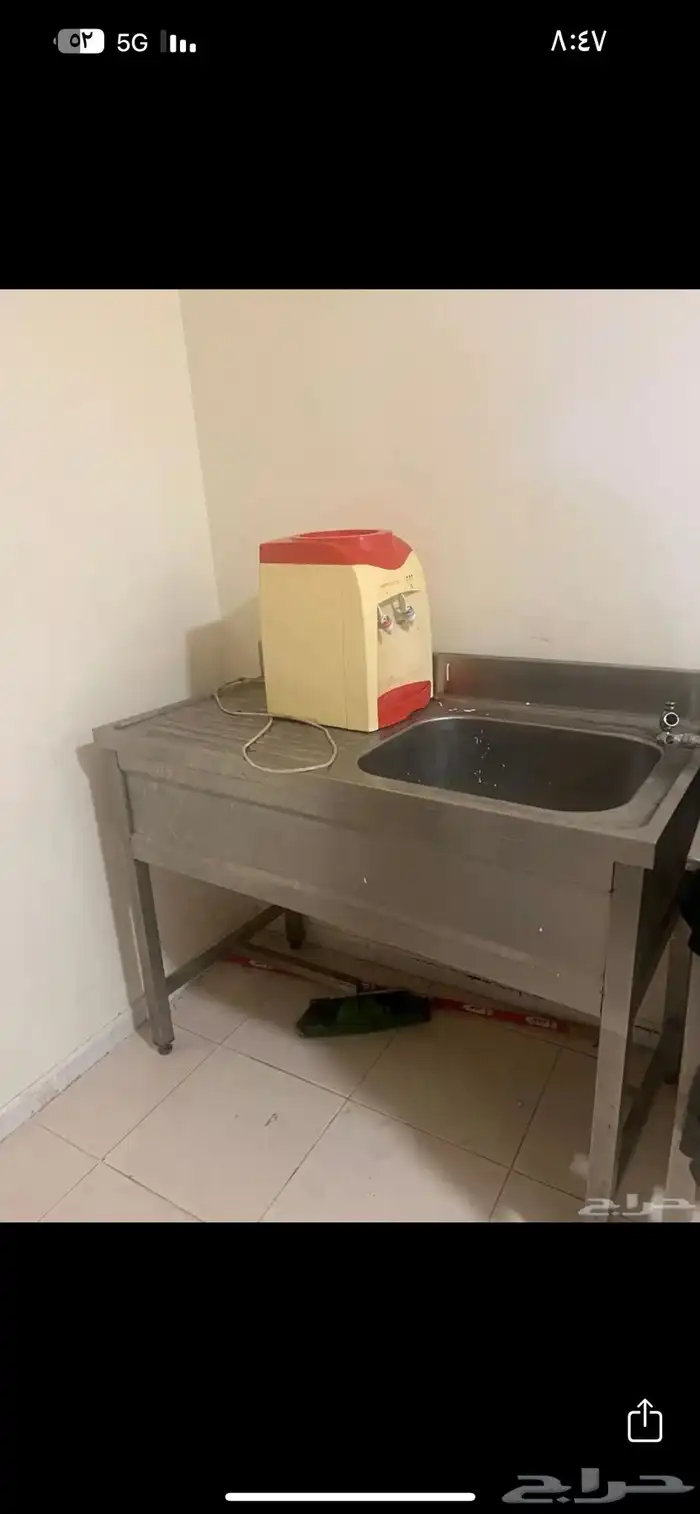 مغسلة استيل حوض واحد نظيف 0