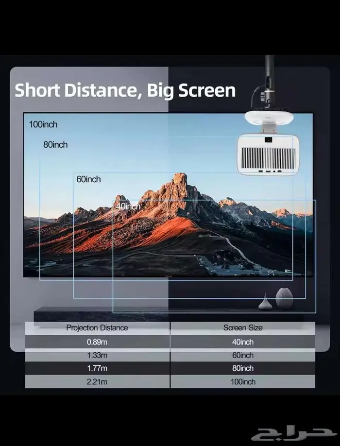 بروجيكتر لينوفو 4k أندرويد جهاز عرض Lenovo Xiaoxin 6