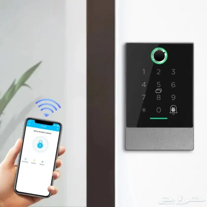 تركيب بصمة للقفل الكهربائي وربطه بالانتركوم العادي 2