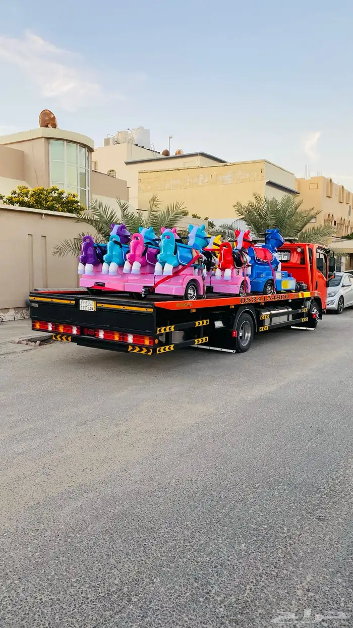 سطحه لنقل السيارات والمعدات والدرجات داخل وخارج الاحساء 3