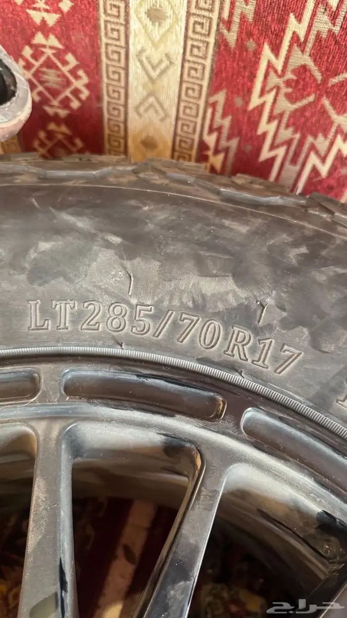هوايئات وكفرات حجريه وجنوط فتك شاص نيسان 5