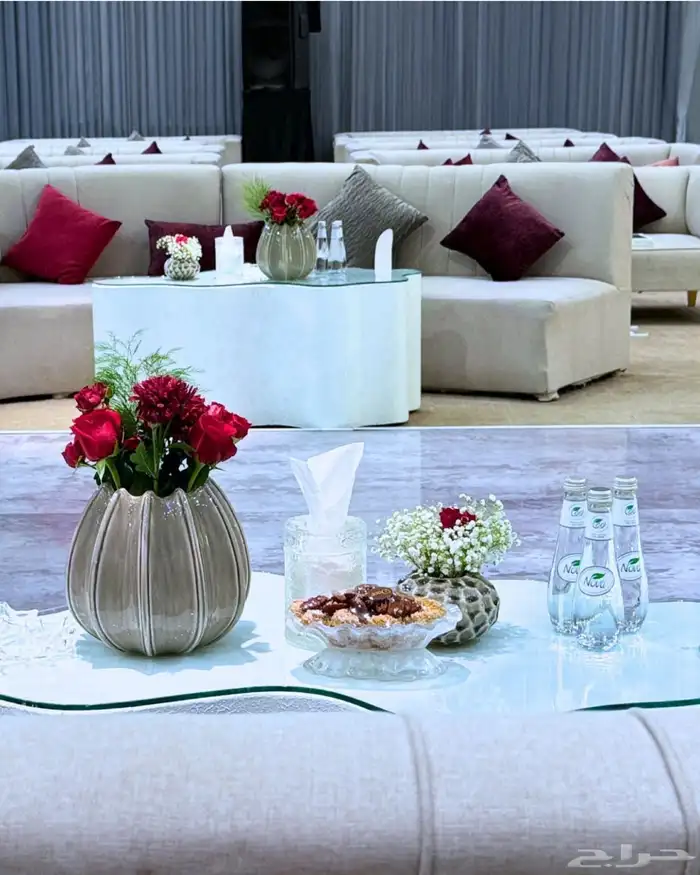 تنسيق حفلات كوش استقبالات ضيافه طاولات عشاء 1