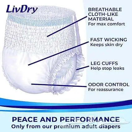 حفائض ل كبار السن ليف دراي LIVDRY 2
