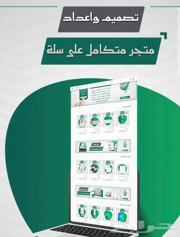 تصميم وإنشاء متجر الكتروني على منصه سله 0