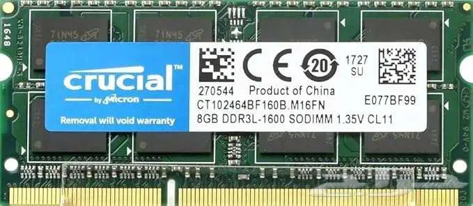 رامات لابتوب DDR3L Crucial 0