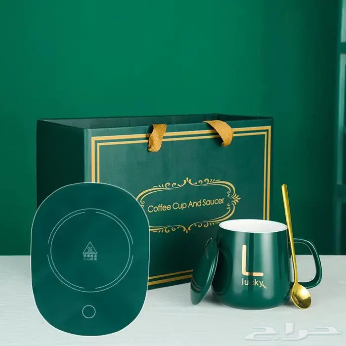 كوب سيراميك مع قاعدة حرارية 9