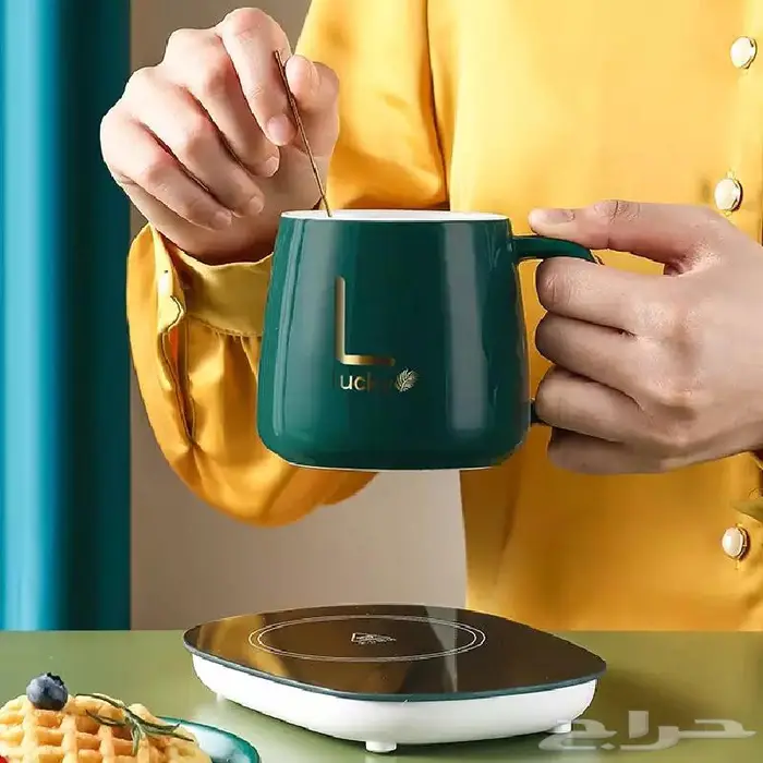 كوب سيراميك مع قاعدة حرارية 2