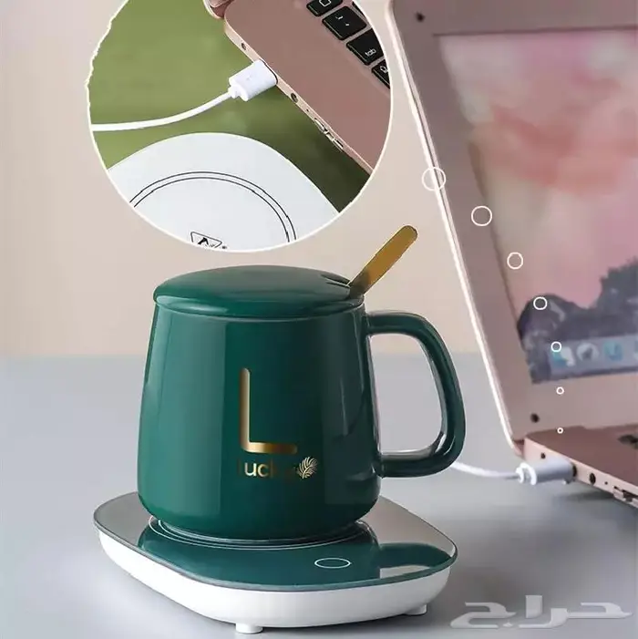 كوب سيراميك مع قاعدة حرارية 11