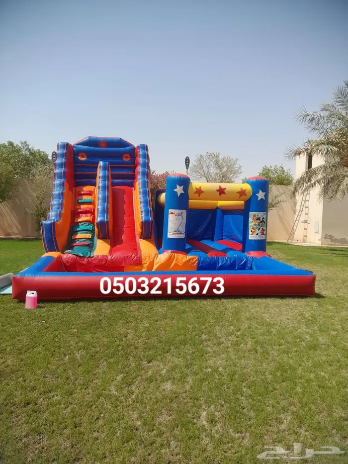 اجار نطيطات زحليقه مائيه نطيطه ملعب صابوني في الرياض 5