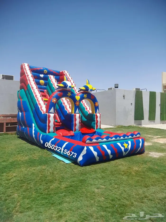 اجار نطيطات زحليقه مائيه نطيطه ملعب صابوني في الرياض 3