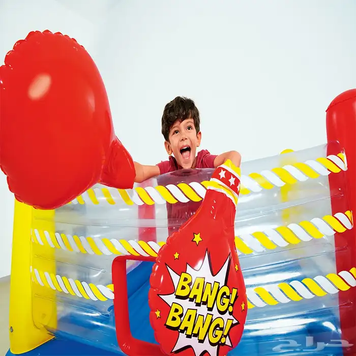 حلبة ملاكمة نفخ بالحجم الكبير - لعبة ملاكمه مميزة للاطفال 1