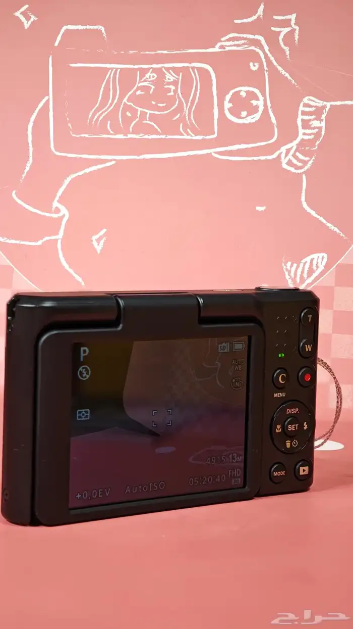 كاميرا ديجيتال كوداك (جديده) شاشه متحركه جميع الملحقات معها 5