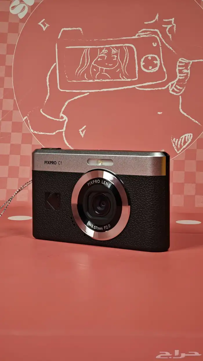 كاميرا ديجيتال كوداك (جديده) شاشه متحركه جميع الملحقات معها 8