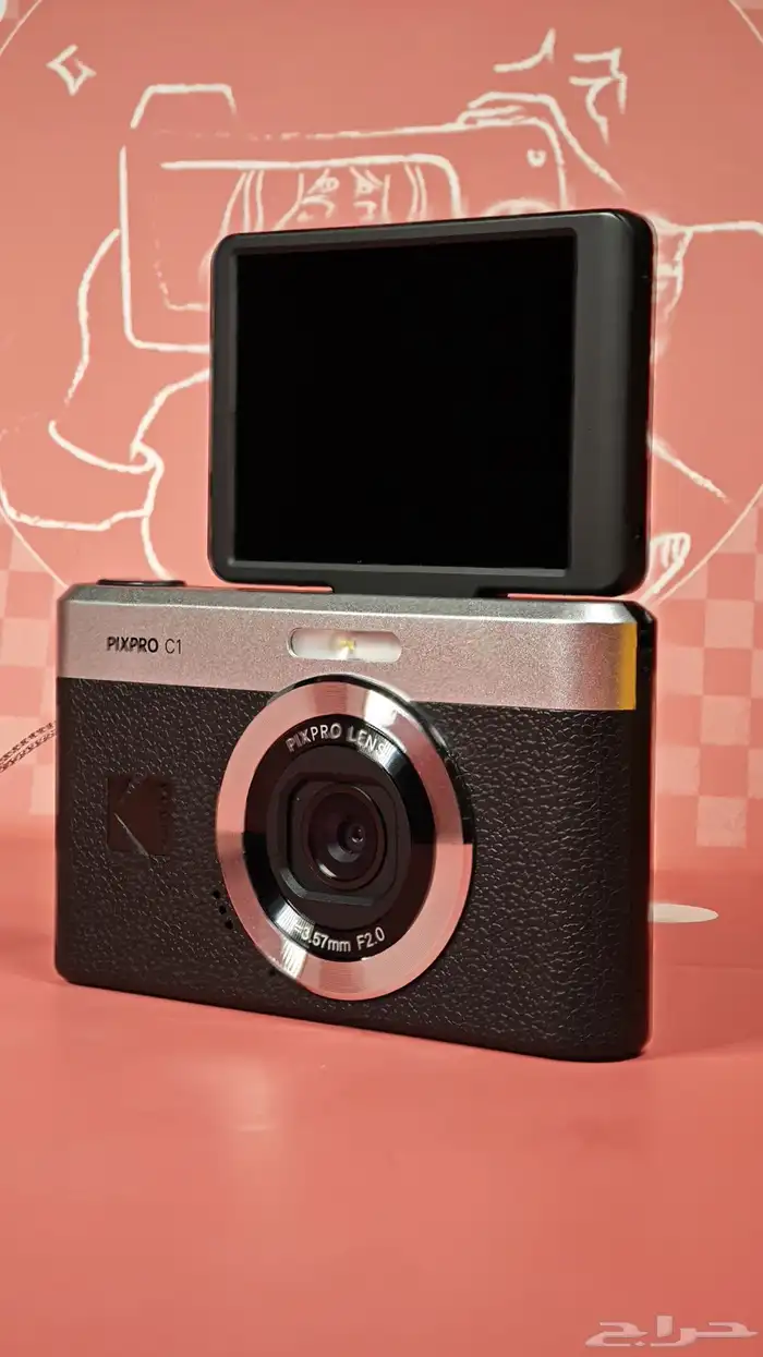 كاميرا ديجيتال كوداك (جديده) شاشه متحركه جميع الملحقات معها 7