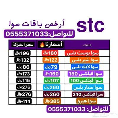 باقات سوا بافضل الاسعار 0
