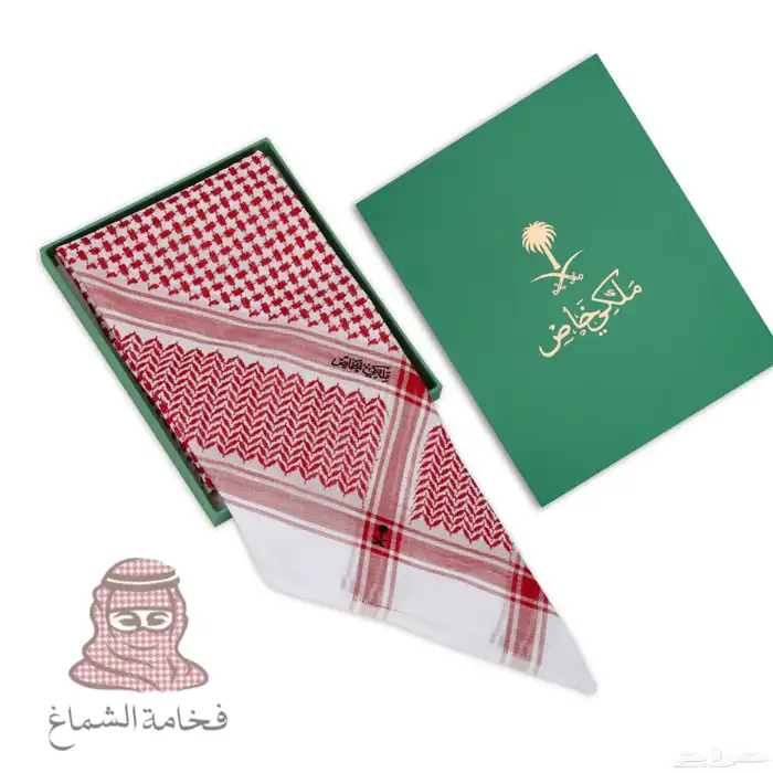شماغ ملكي خاص كلاسيك أحمر فاتح صناعة انجليزية 0