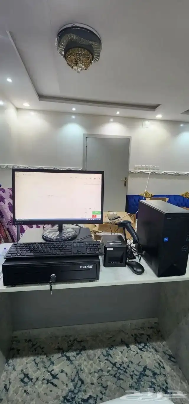 جهاز كاشير مستعمل مع برنامج معتمد بجميع معدات مع ضمان 4