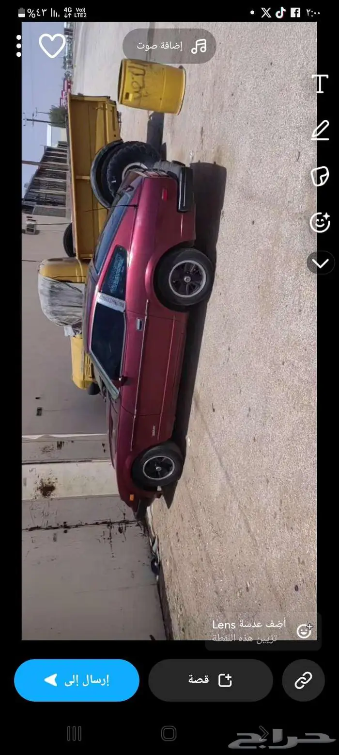 نيسان زد اكس تيربو zx تو سيت 1979 مسقطه تشليح 8