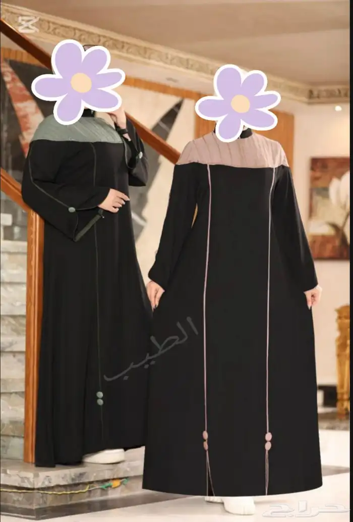 عبايات اسود وألوان وفساتين نسائية ونقاب ( جملة وقطاعي ) 2