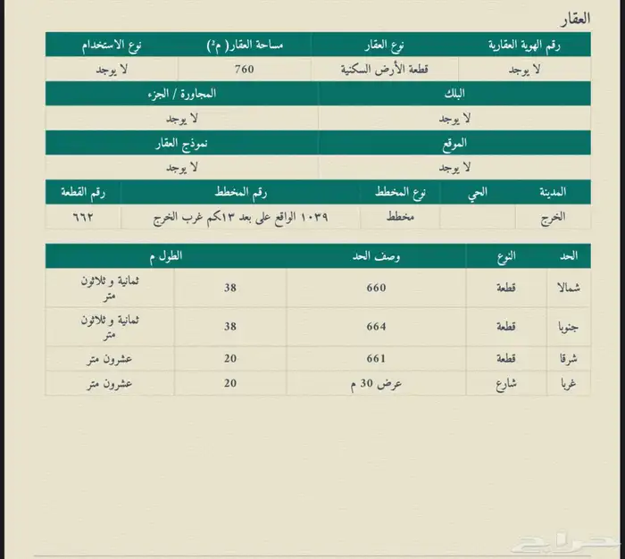 للبيع ارض في الخرج بمخطط الاخوين 0