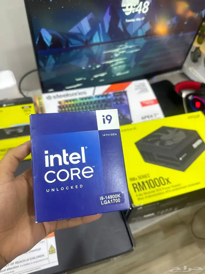 بيسي قيمنق كرت rtx 5070ti. معالج i9-14900k 3