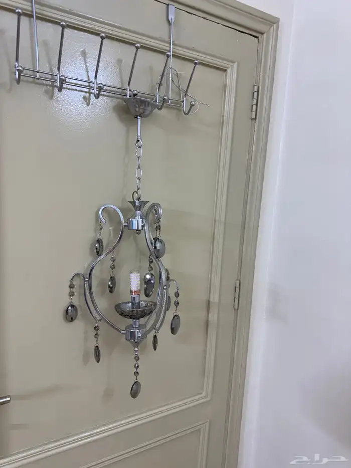 نجفه كرستال لمبة واحدة-إضاءة عالية- اللون فضي. 2