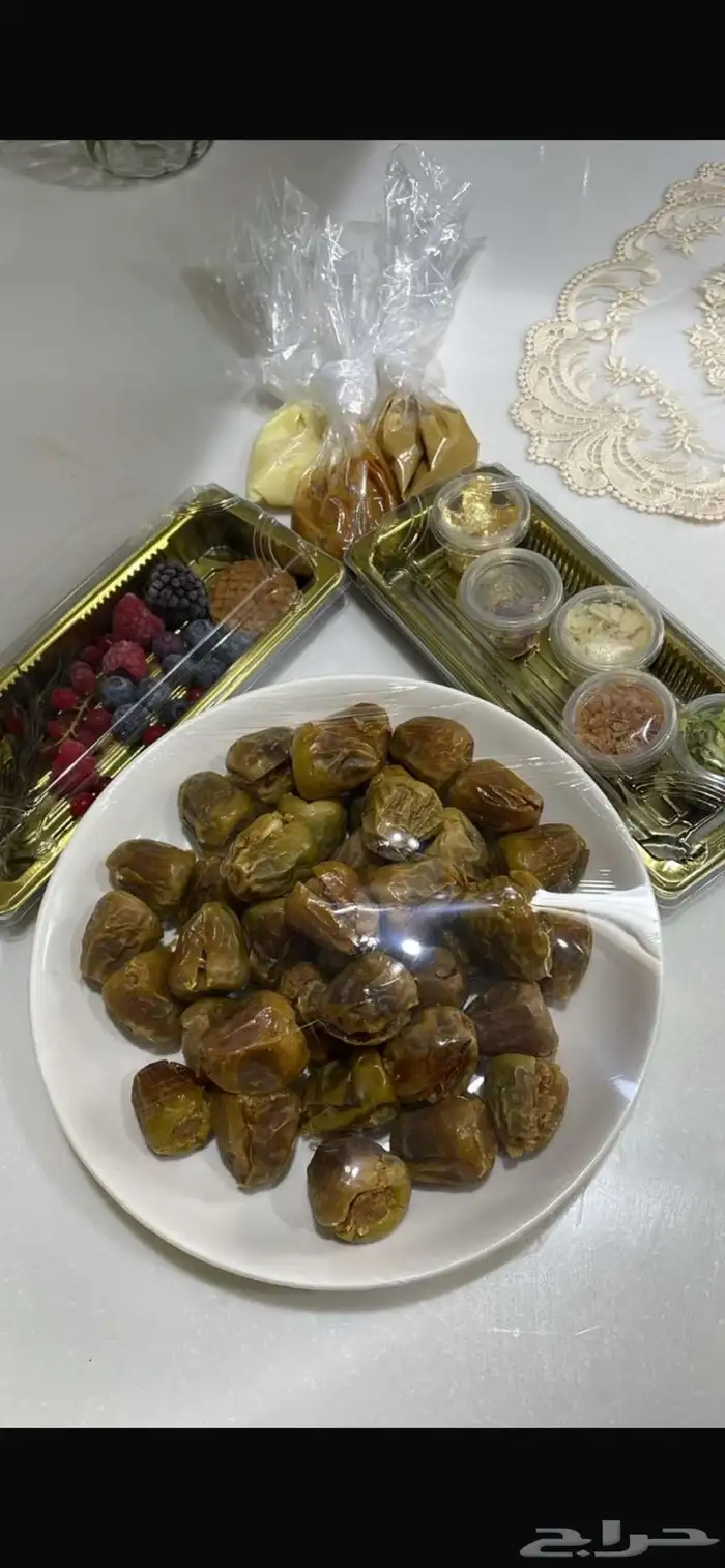 تجهيز صحون تمر محشي لجميع المناسبات الطلب قبل بيوم للحجز 0 2