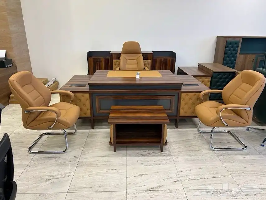 كبير طاولات مكاتب مدراء طقم متكامل مودرن فخمة وعصرية كنب 27