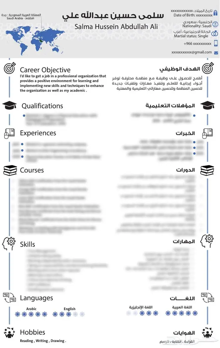 سيرة ذاتية احترافية او ATS 1